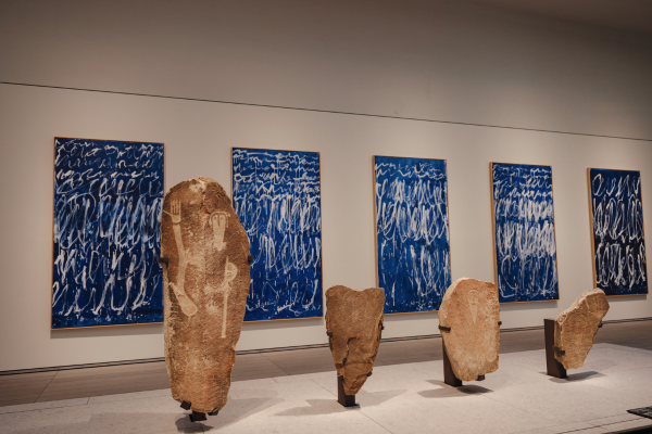 Louvre Abu Dhabi museum, featuring the artwork Untitled I-IX by American artist Cy Twombly